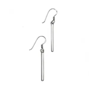 Beginnings Sterling Silver E5408 Bar Drop Earrings