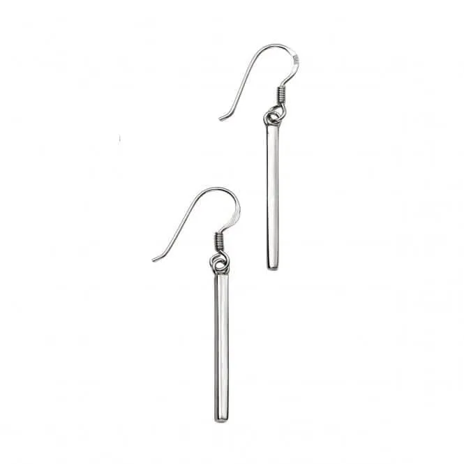 Beginnings Sterling Silver E5408 Bar Drop Earrings