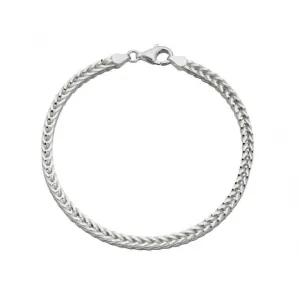 Beginnings Sterling Silver Heavyweight Foxtail Chain 22cm Bracelet B5111
