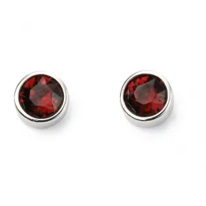 Beginnings Sterling Silver Jan Birth Stone Earrings E5562