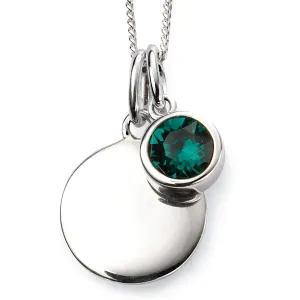 Beginnings Sterling Silver May Birth Stone Pendant P4594