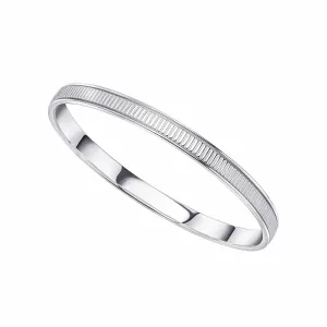 Beginnings Sterling Silver Ridged Spinner Bangle 5526