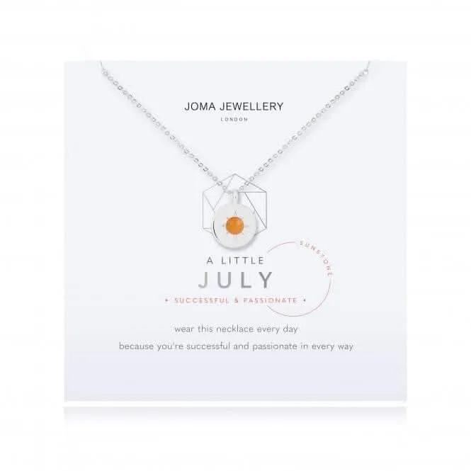 Birthstone a little July Sunstone Necklace 4660
