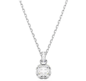 Birthstone April White Square - Necklace & Earrings