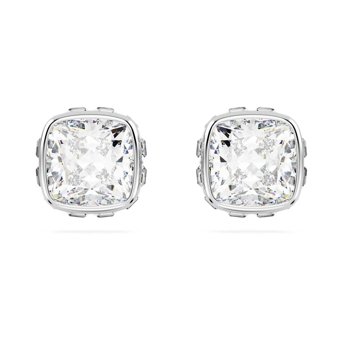 Birthstone April White Square - Necklace & Earrings