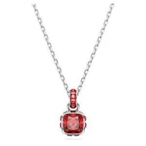 Birthstone July Red Square - Necklace & Earring