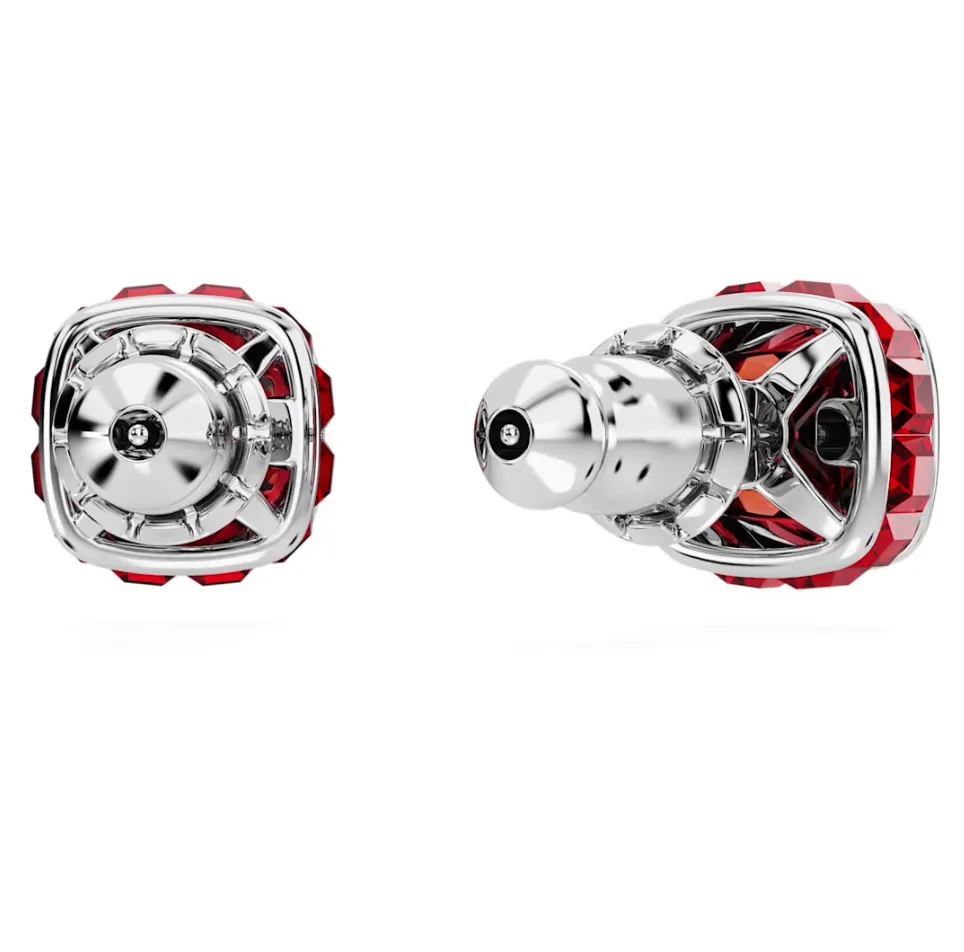 Birthstone July Red Square - Necklace & Earring