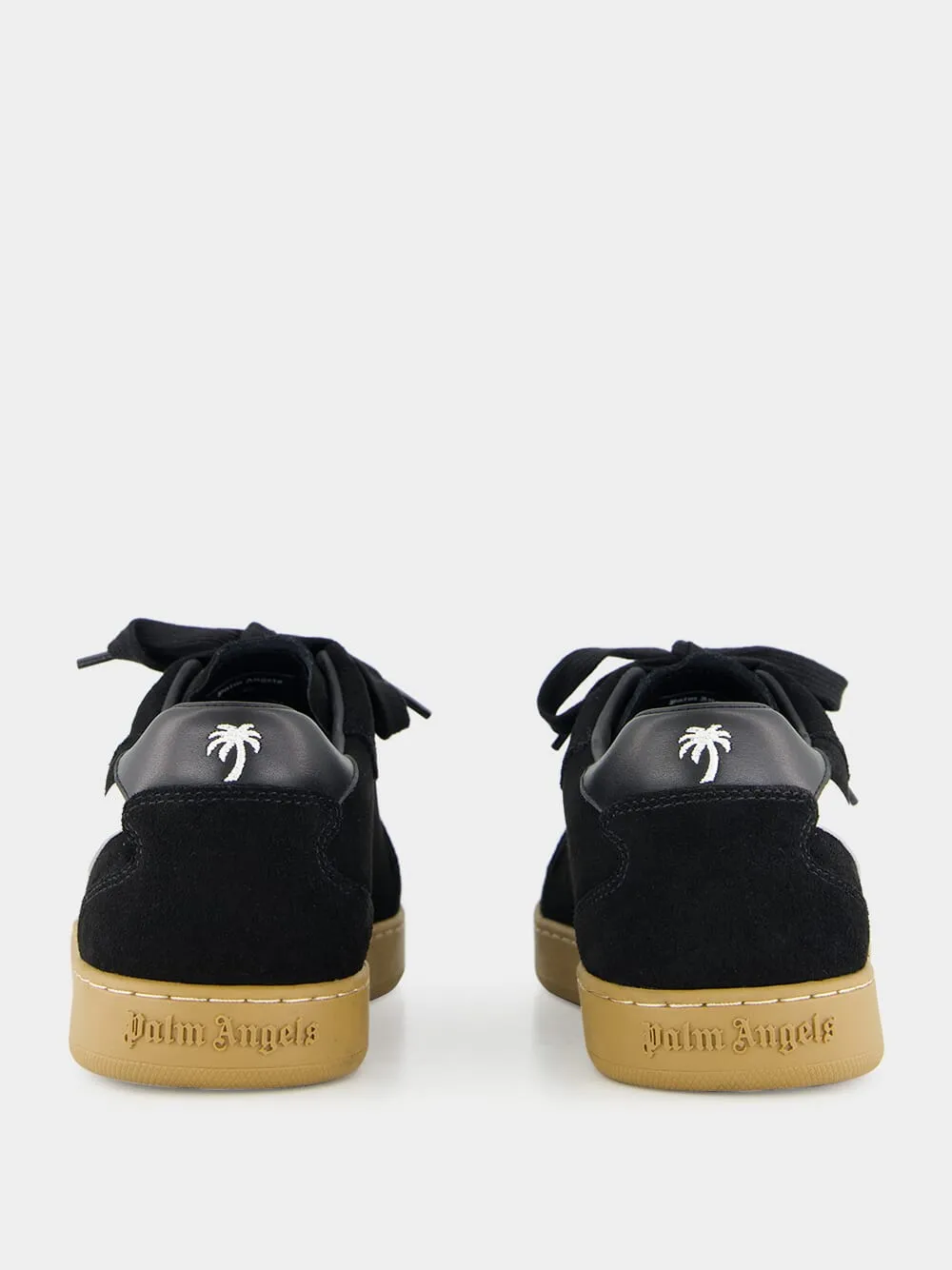 Black and White New Palm 1 Suede Sneakers