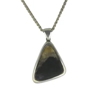 Blue John Necklace Triangular Silver
