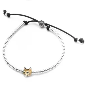 Cat Fever Sterling Silver Enamelled Norwegian Forest Cat Muzzle Bracelet