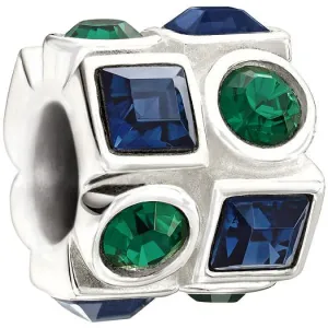 Chamilia Charm Circle & Square Green & Blue D
