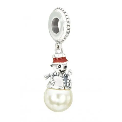 Chamilia Charm Frosty Snowman Silver