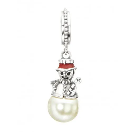 Chamilia Charm Frosty Snowman Silver