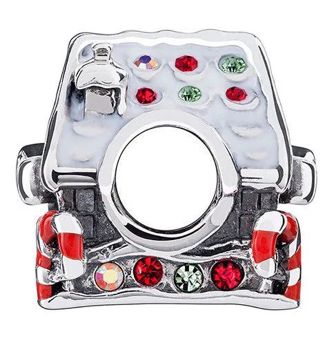 Chamilia Charm Gingerbread House Silver