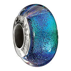 Chamilia Charm Iridescent Emerald Glitter
