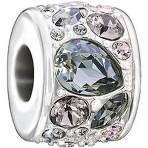 Chamilia Charm Mosaic Smoke & Crystal Swarovski Silver