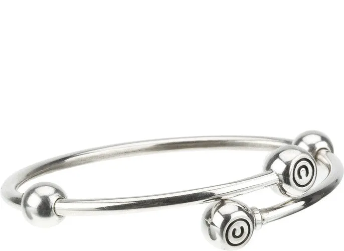 Chamilia Sterling Silver Flex Bangle Small D
