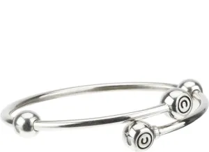 Chamilia Sterling Silver Flex Bangle Small D