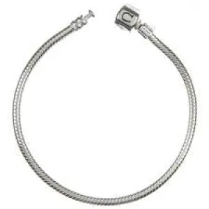 Chamilia Sterling Silver Snap Charm Bracelet 23cm D