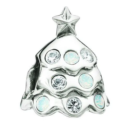 Chamilia Sterling Silver Swarovski Christmas Tree Charm  D