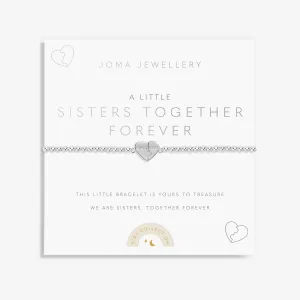 Children's A Little Sisters Together Forever Silver Plated Bracelet C803