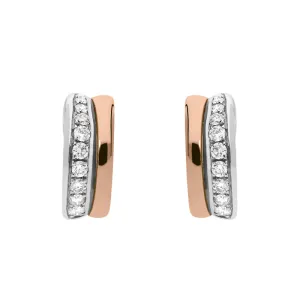 Chimento 18ct White Rose Gold Diamond Earrings D