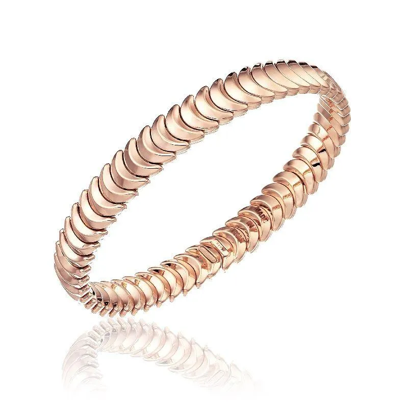 Chimento Armillas 18ct Rose Gold Crescent Moon Bangle