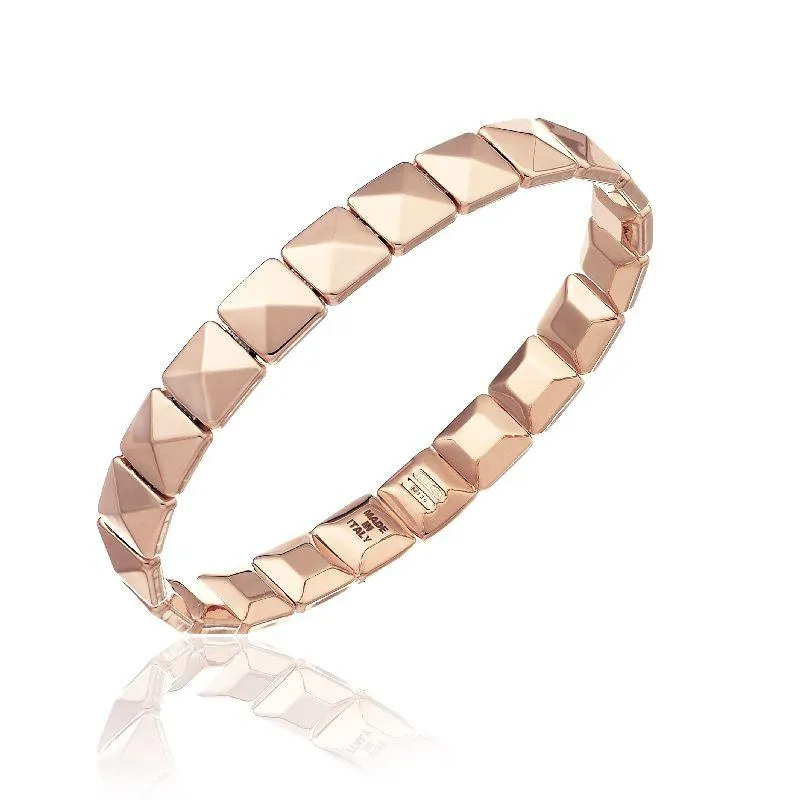 Chimento Armillas 18ct Rose Gold Pyramid Bangle