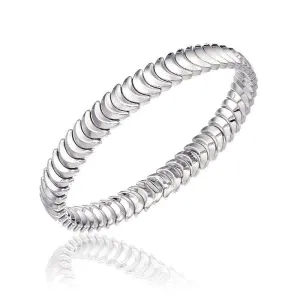 Chimento Armillas 18ct White Gold Crescent Moon Bangle