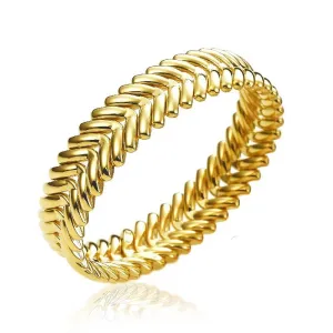Chimento Armillas 18ct Yellow Gold Wide Arrow Head Bangle