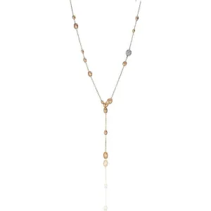 Chimento Armillas Acqua 18ct Rose Gold 0.25ct Diamond Droplets Necklace