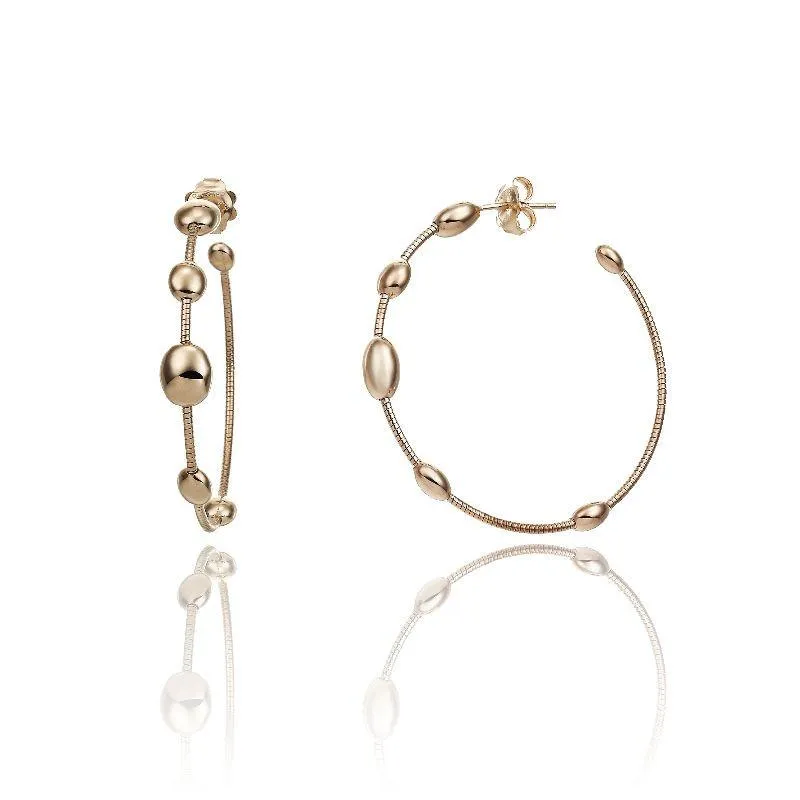 Chimento Armillas Acqua 18ct Rose Gold Large Hoop Earrings