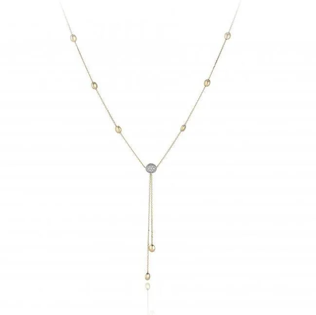 Chimento Armillas Acqua 18ct Yellow Gold Diamond Necklace