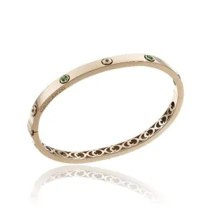 Chimento Armillas Be Mine 18ct Rose Gold 0.32ct Emerald Bangle