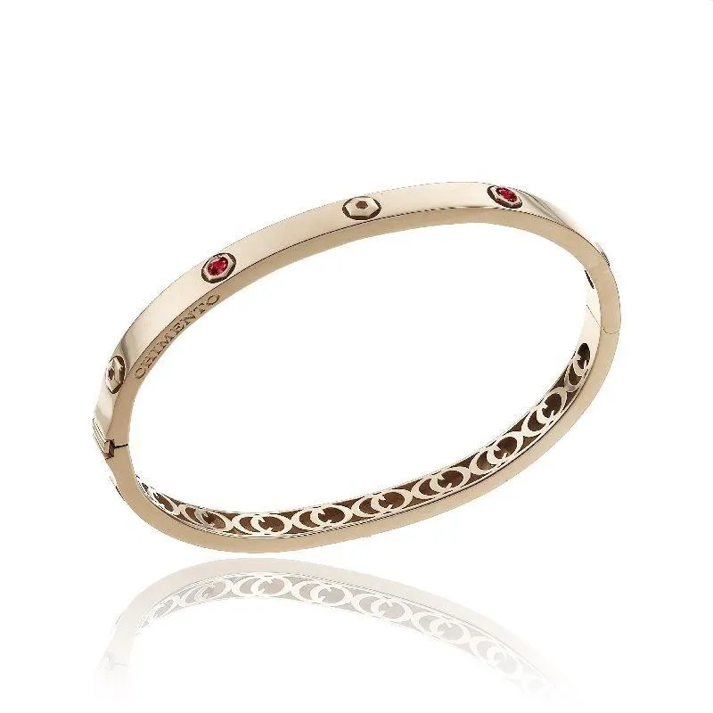 Chimento Armillas Be Mine 18ct Rose Gold 0.40ct Ruby Bangle