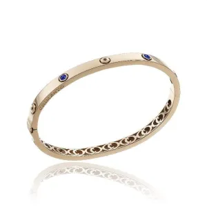 Chimento Armillas Be Mine 18ct Rose Gold 0.40ct Sapphire Bangle