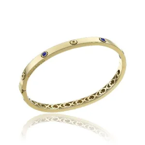 Chimento Armillas Be Mine 18ct Yellow Gold 0.40ct Sapphire Bangle