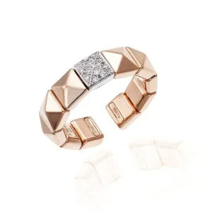 Chimento Armillas Pyramis 18ct Rose Gold Diamond Studs Ring