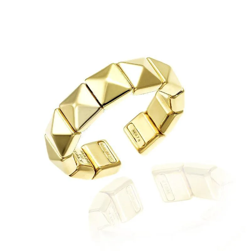 Chimento Armillas Pyramis 18ct Yellow Gold Studs Ring