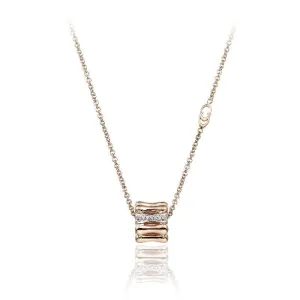 Chimento Bamboo Over 18ct Rose Gold Diamond Iconic Necklace