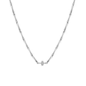 Chimento Bamboo Shine 18ct White Gold Diamond Necklace