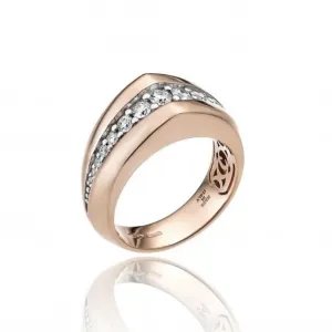Chimento Bamboo Sipario 18ct Rose Gold 0.45ct Diamond Ring