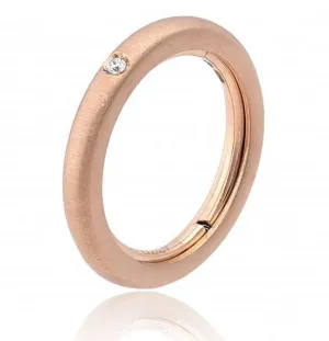 Chimento Forever Stack Me Matte 18ct Rose Gold Diamond Adjustable Size-Fit Ring