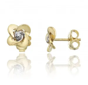 Chimento Link Joy 18ct Yellow Gold Diamond Stud Earrings