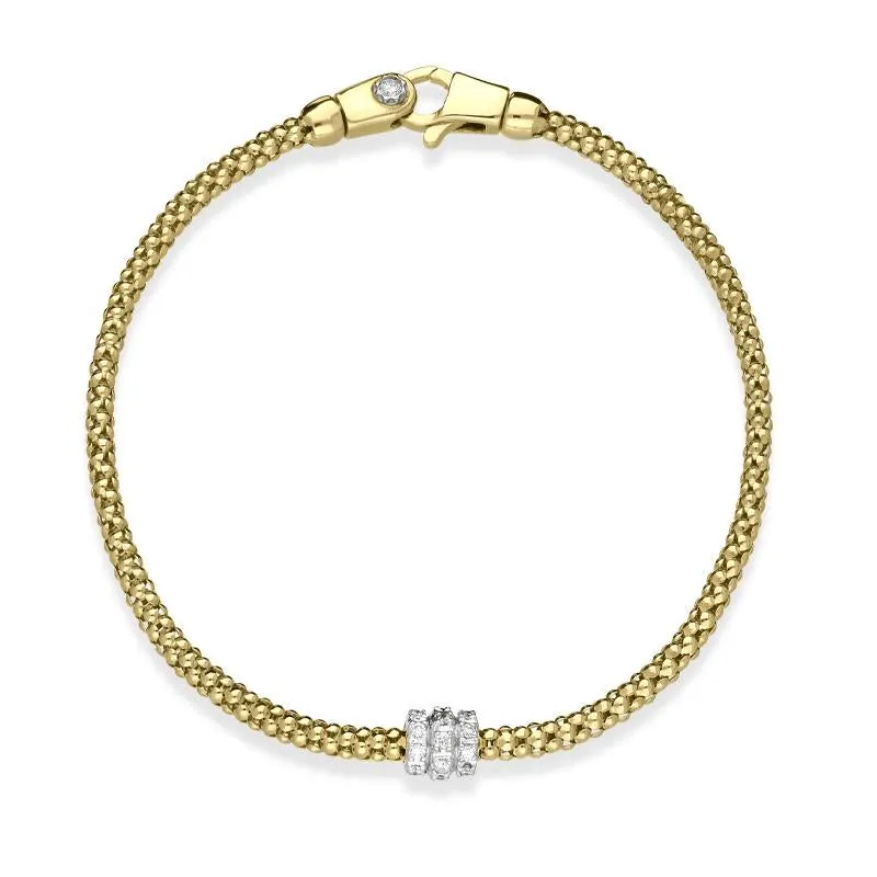 Chimento Melograno 18ct Yellow Gold 0.17ct Diamond Bracelet