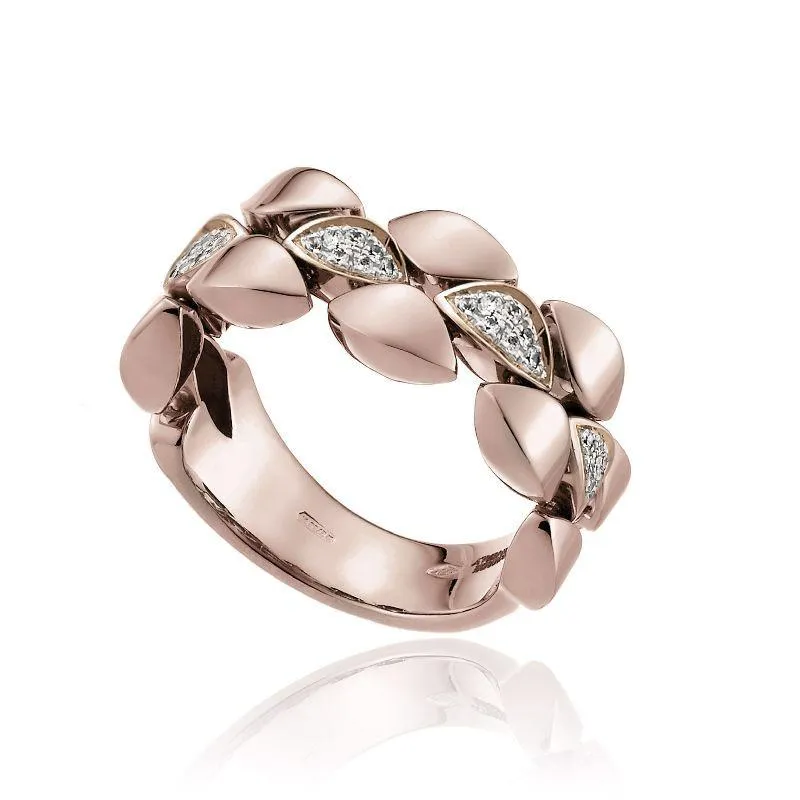 Chimento Mosaico 18ct Rose Gold 0.21ct Diamond Ring