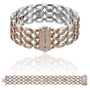 Chimento Optima 18ct Rose and White Gold 0.51ct Diamond Reversible Bracelet