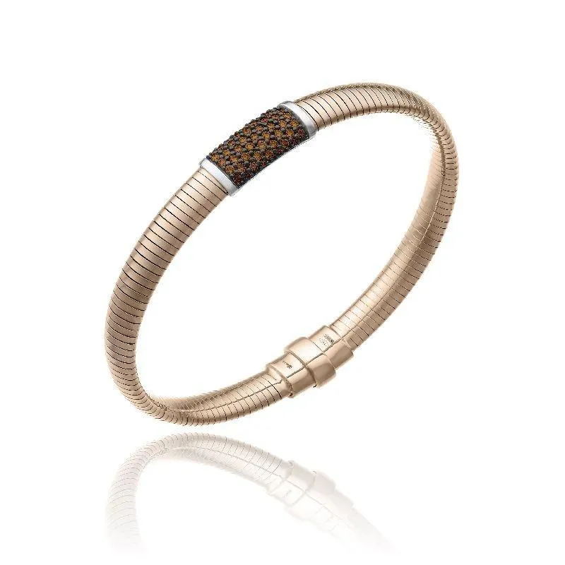 Chimento Stardust Pave 18ct Rose Gold 0.57ct Brown Diamond Bracelet