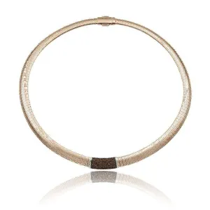 Chimento Stardust Pave 18ct Rose Gold 0.85ct Brown Diamond Necklace