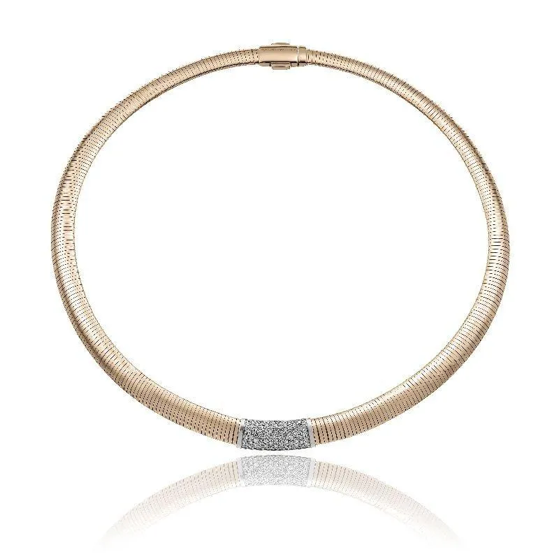 Chimento Stardust Pave 18ct Rose Gold 0.85ct Diamond Necklace